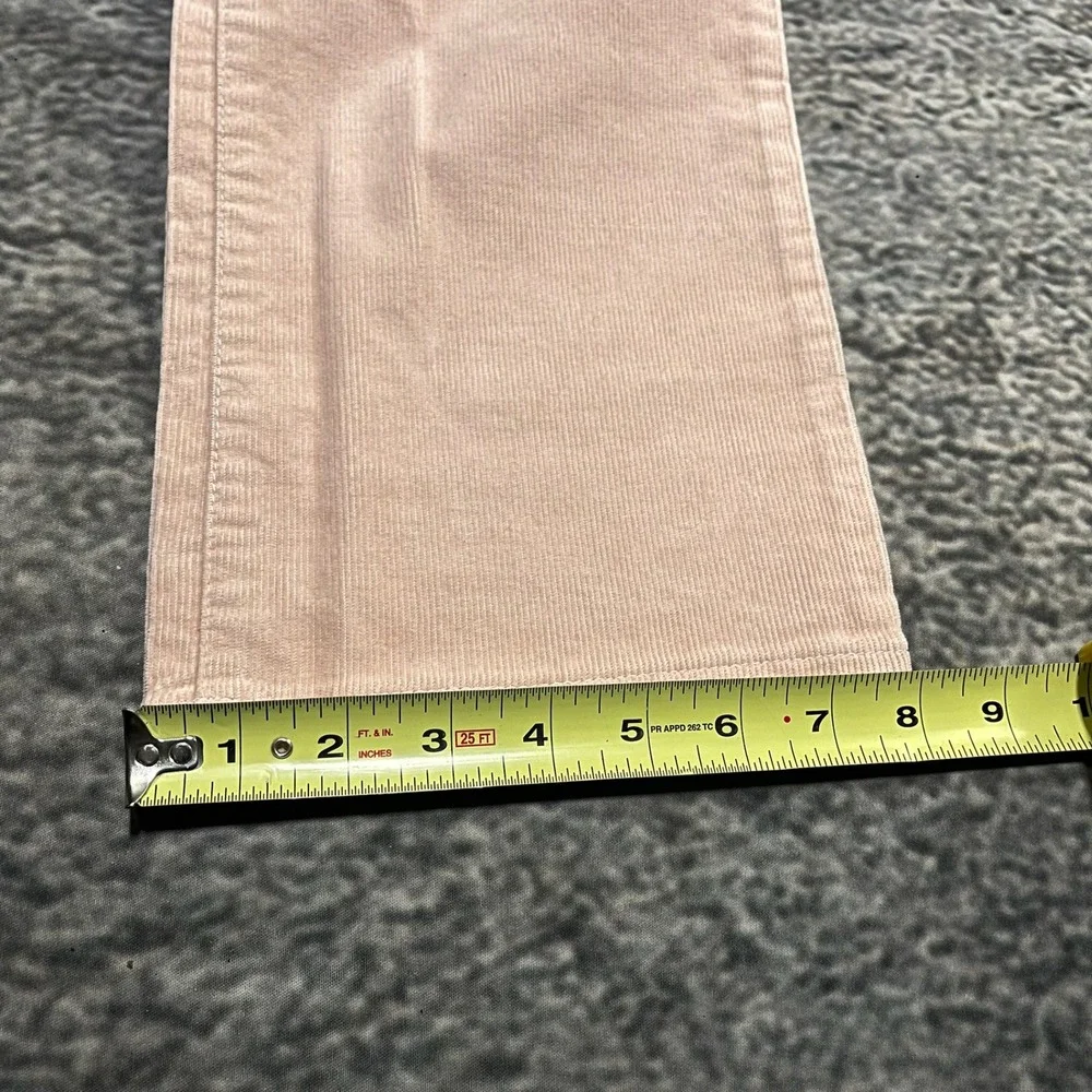 NWT Lauren Ralph Lauren Modern Slim Stretch Pants Womens 8 (32x31) Pink Corduroy
